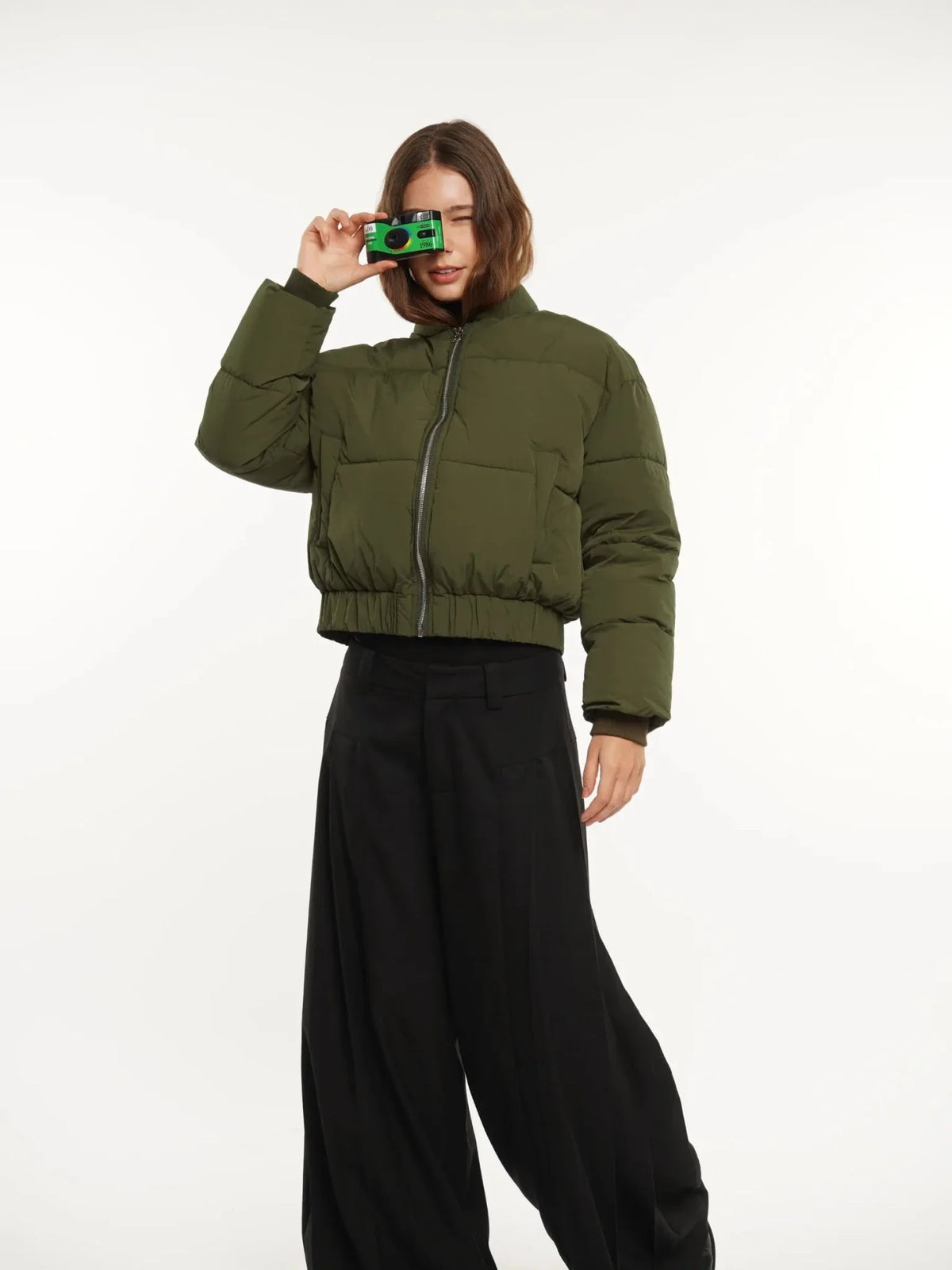 PUFFLT Metal Zip Puffer Bomber