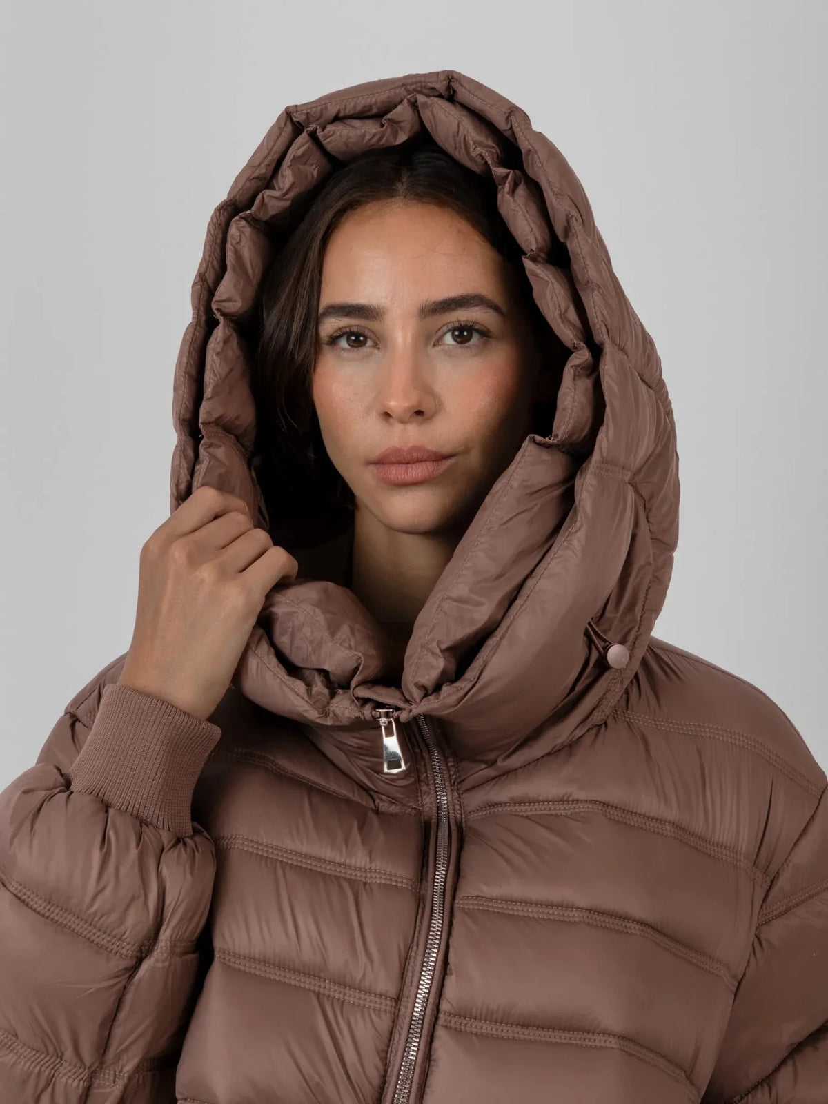 PUFFLT Oversized Hood Short Puffer Jacket