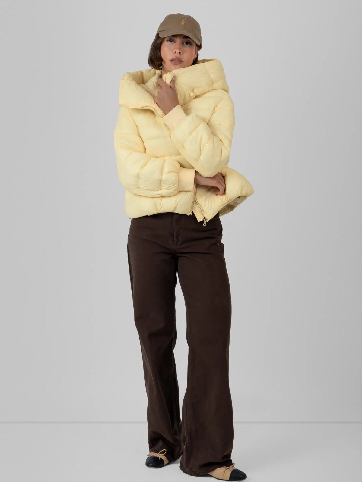PUFFLT Oversized Hood Short Puffer Jacket