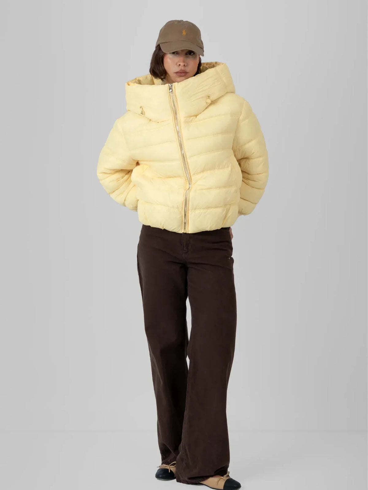 PUFFLT Oversized Hood Short Puffer Jacket