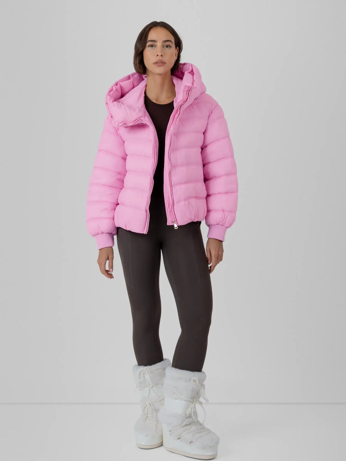 PUFFLT Oversized Hood Short Puffer Jacket