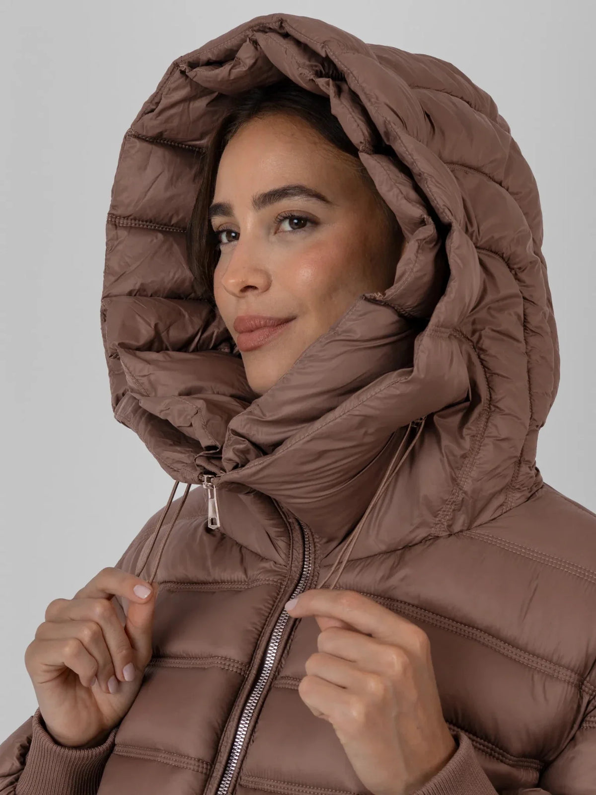 PUFFLT Oversized Hood Short Puffer Jacket
