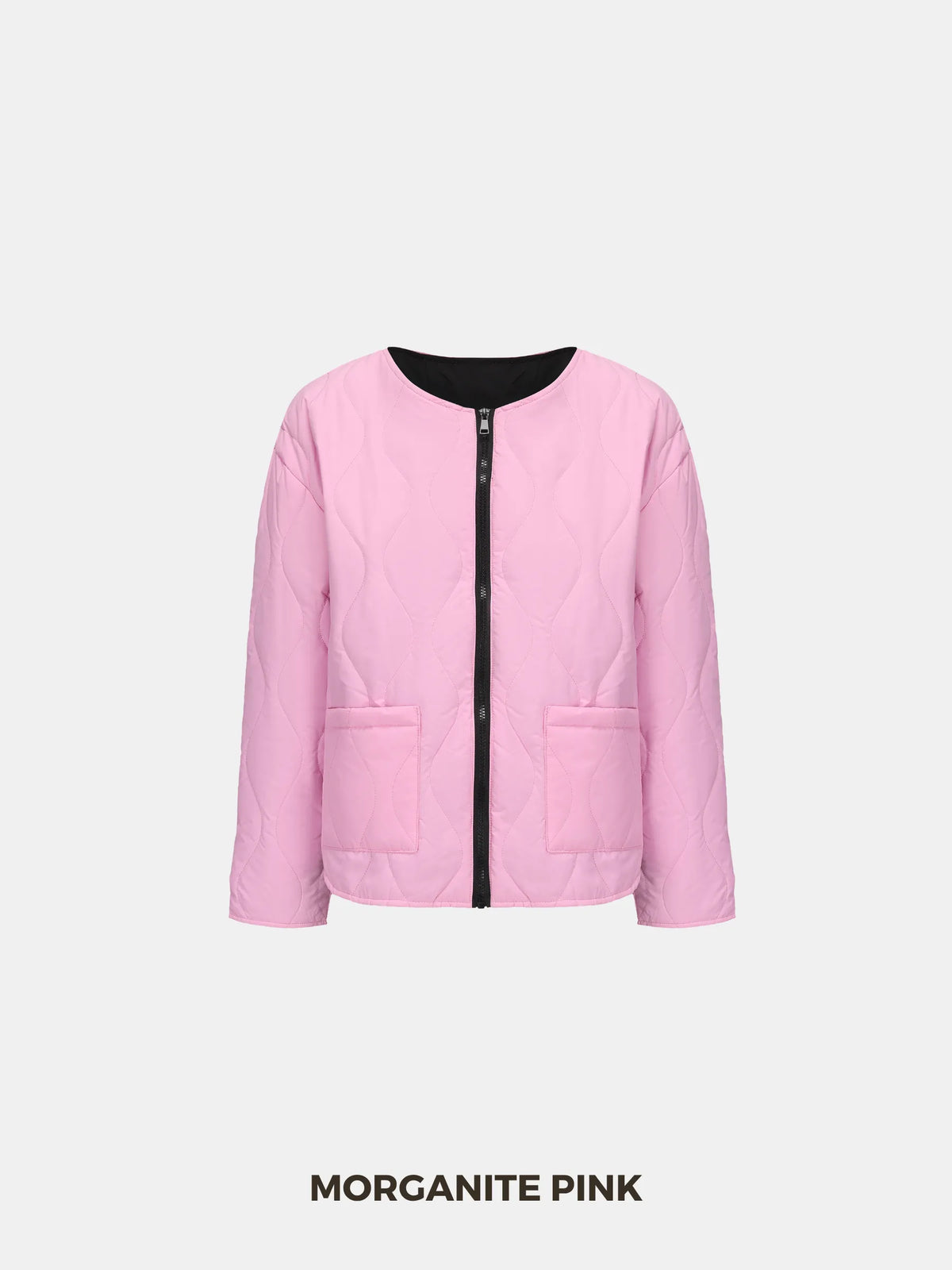 PUFFLT Round Neck Quilted Puffer Jacket
