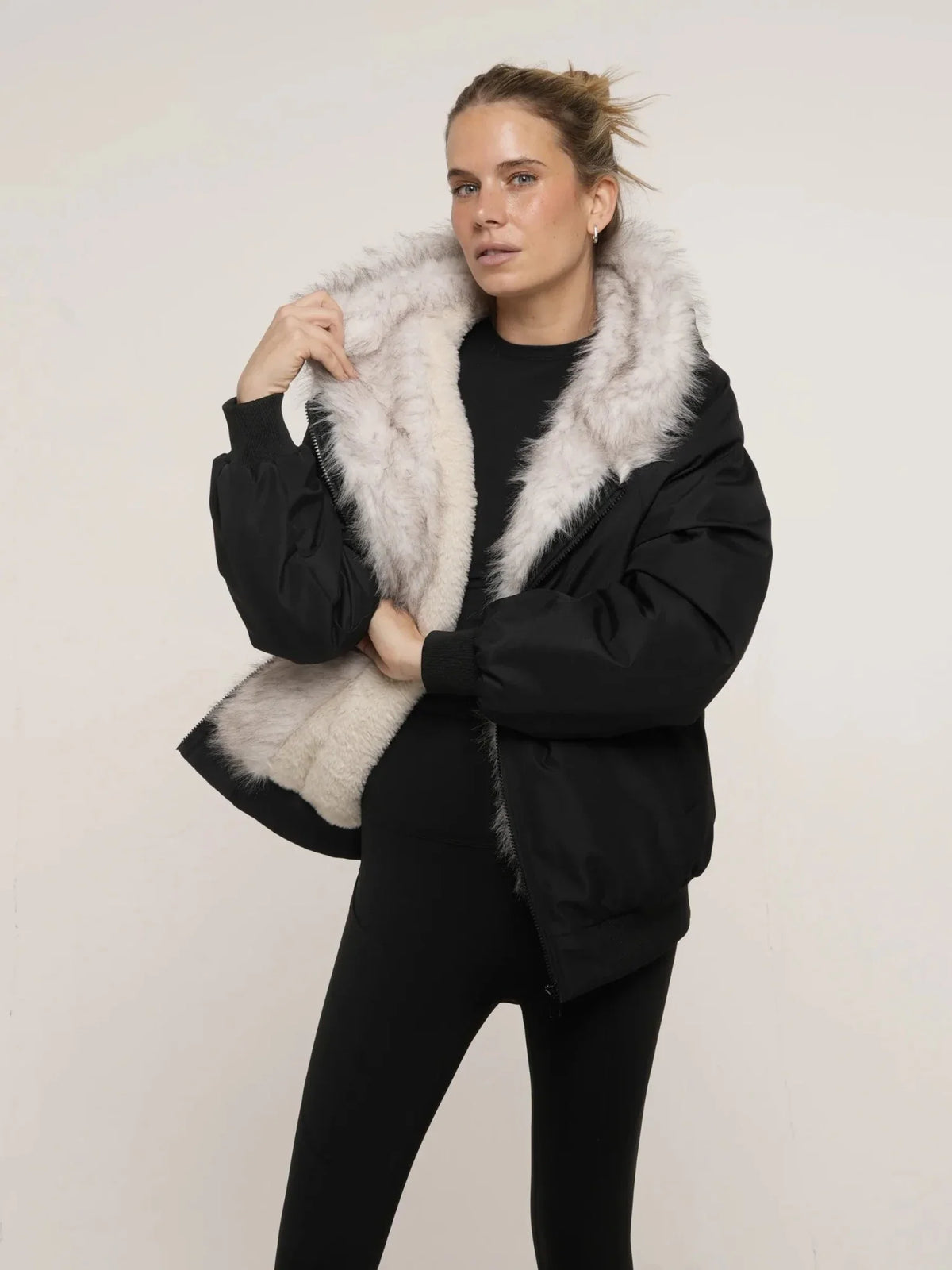 PUFFLT Faux Fur Lined Waterproof Bomber