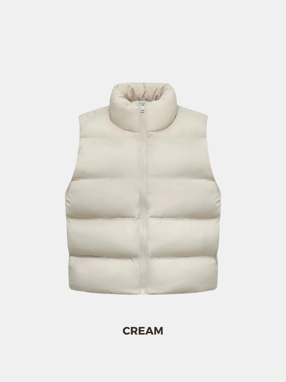 PUFFLT Taped Seams Funnel Neck Puffer Gilet